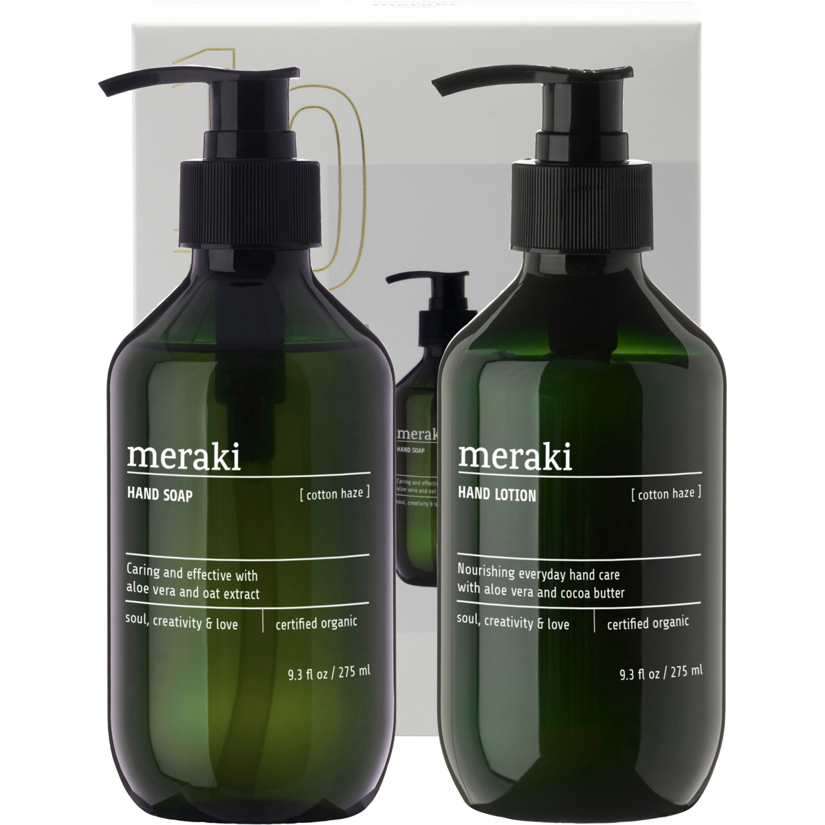 Meraki Gaveæske, Cotton Haze, Simple hand care, 275 ml