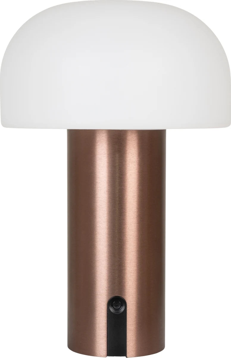 Bell LED Bordlampe, hvid/kobber