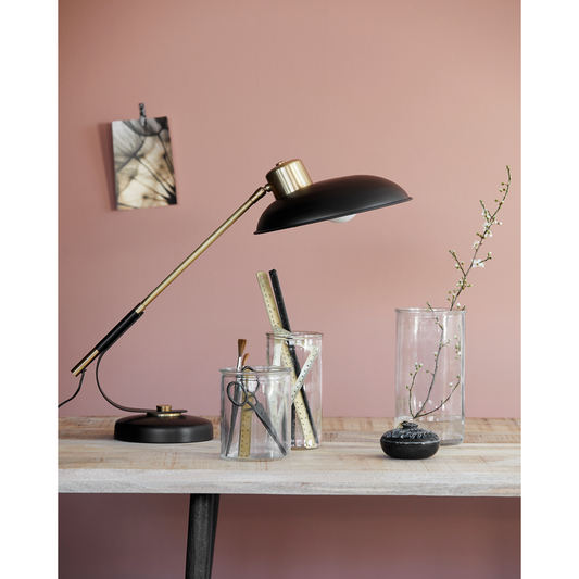 House Doctor Bordlampe, HDArt Deco, Sort