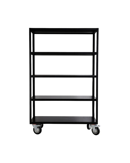 House Doctor Reol m. 4 hjul, HDTrolley, Mat sort