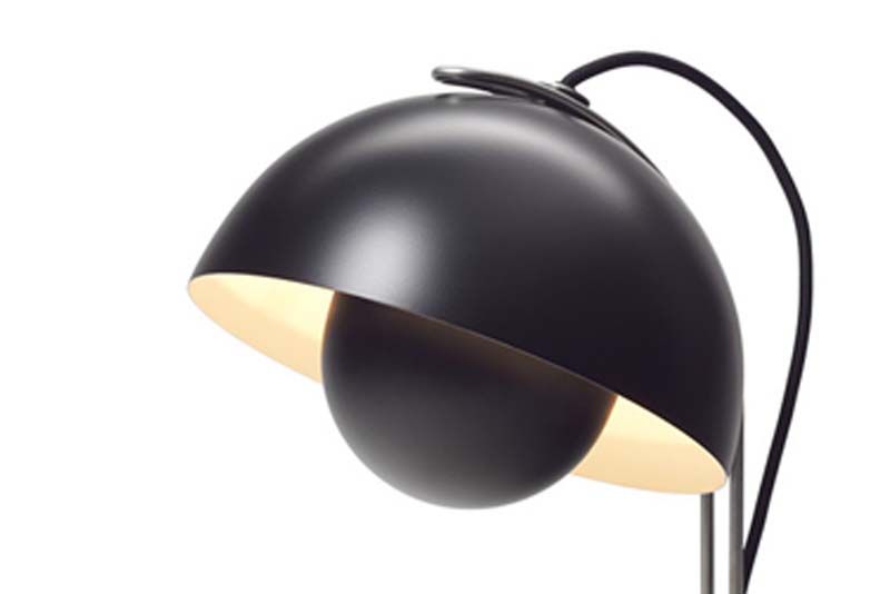 Verner Panton VP4 bordlampe mat sort