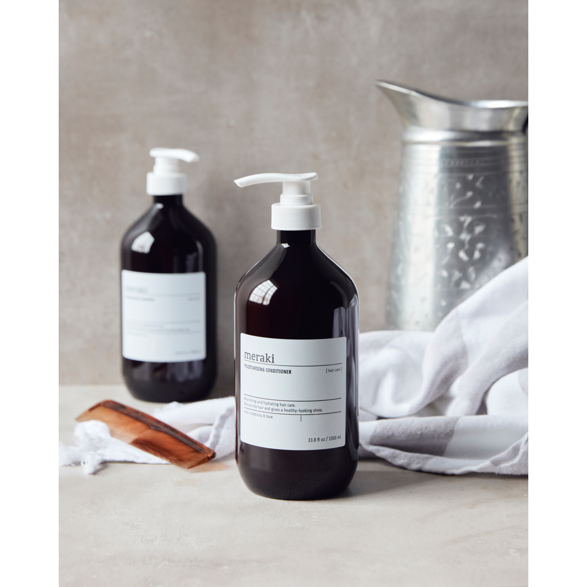 Meraki Moisturising shampoo og nærende balsam, 2 x 1000 ml