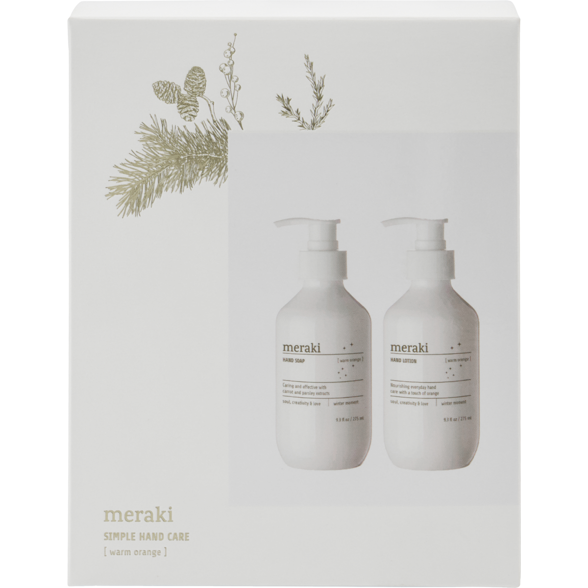 Meraki Gaveæske, Warm orange, Winter moment, 275 ml