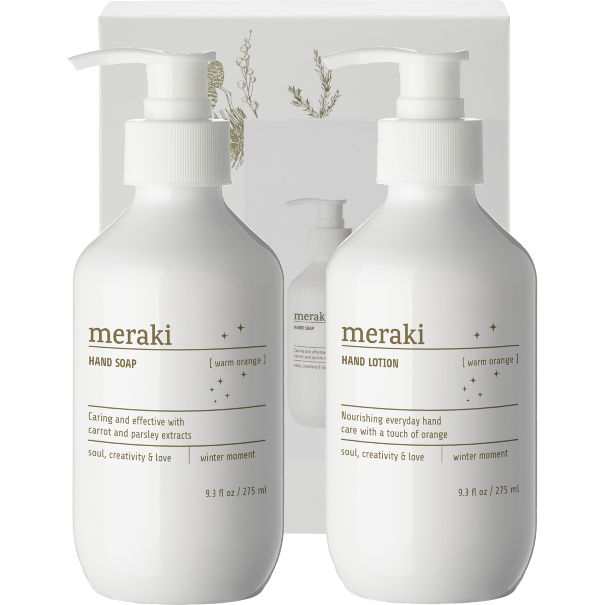 Meraki Gaveæske, Warm orange, Winter moment, 275 ml