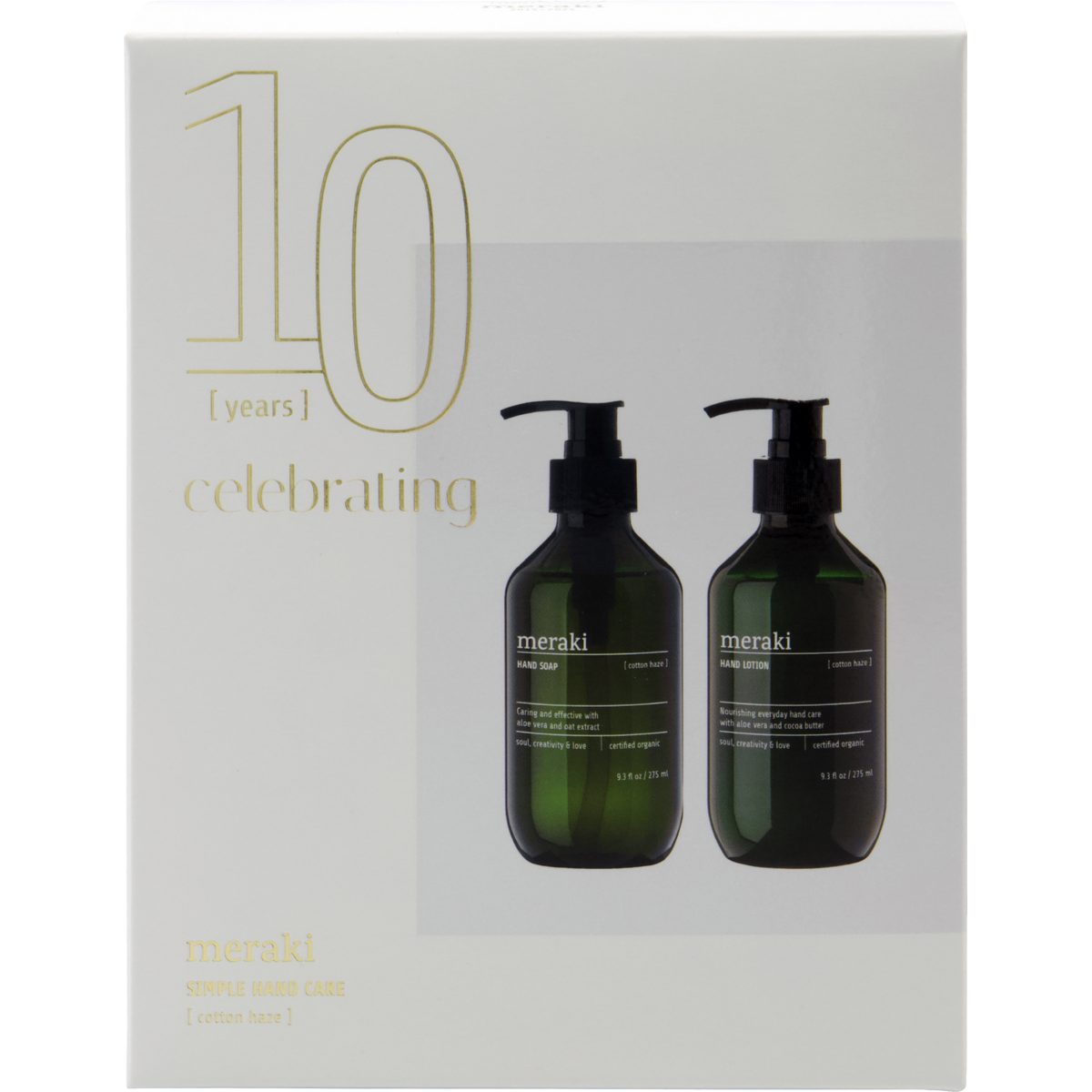 Meraki Gaveæske, Cotton Haze, Simple hand care, 275 ml