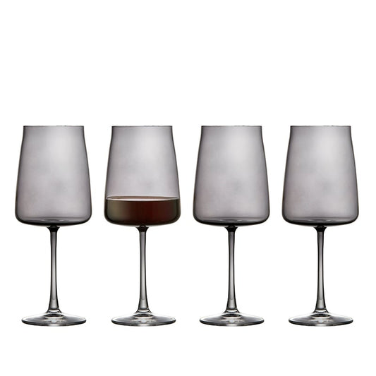 lyngby glas krystal zero rødvinsglas 54cl smoke - 8 stk.