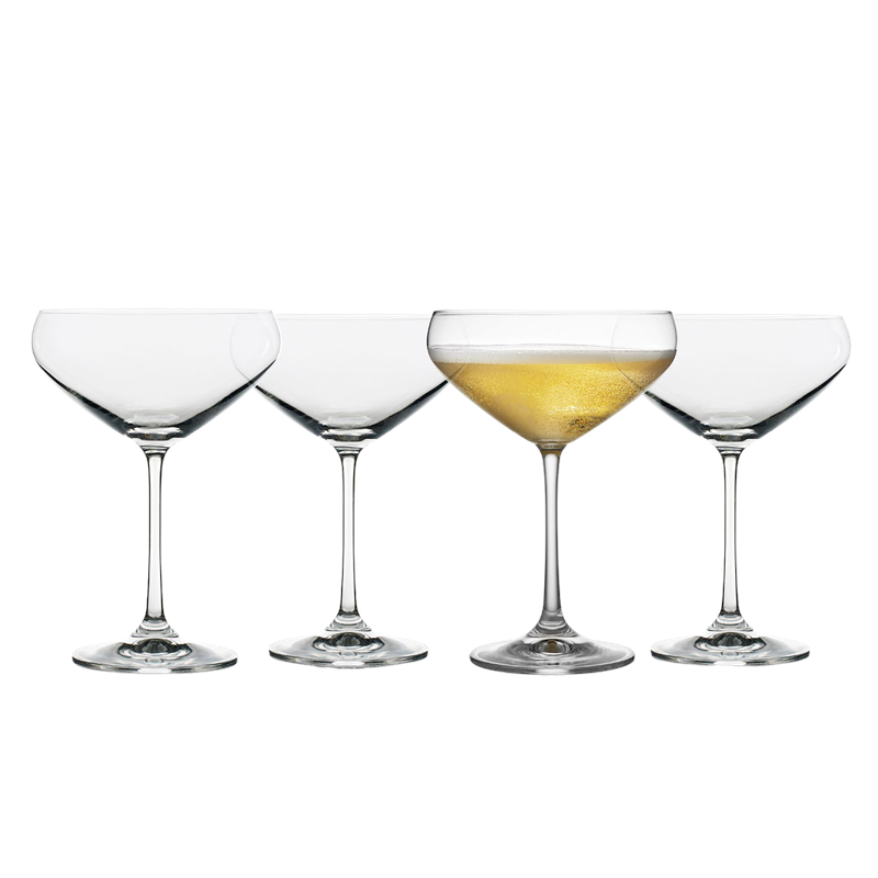Lyngby Glas Juvel champagneskål 34 cl 4 stk.