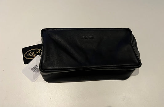 Bon Gout Toilettaske i læder, sort