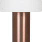 Bell LED Bordlampe, hvid/kobber