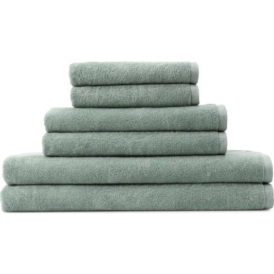 Georg Jensen Damask Håndklædepakke 6 stk. L, Sage Grøn eller Taupe