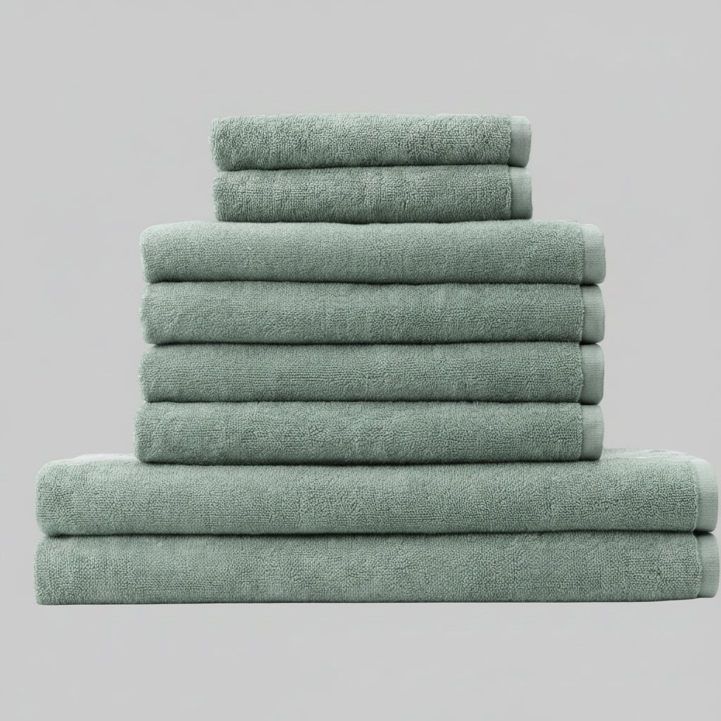 Georg Jensen Damask Håndklædepakke 8 stk. XL, Sage Grøn eller Taupe