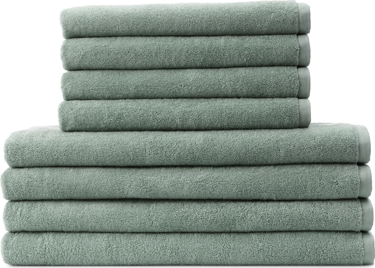 Georg Jensen Damask håndklædepakke 8 stk. XXL, Sage Grøn eller Taupe