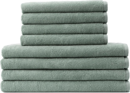 Georg Jensen Damask håndklædepakke 8 stk. XXL, Sage Grøn eller Taupe