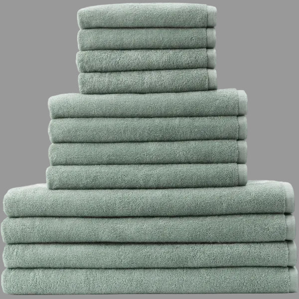 Georg Jensen Damask Håndklædepakke 12 stk. XXXL, Sage Grøn eller Taupe