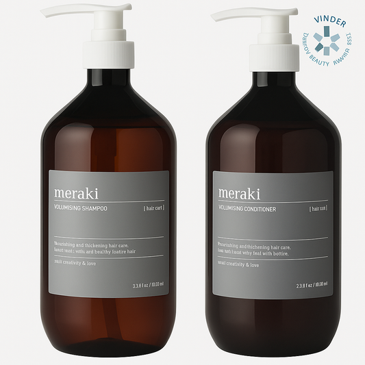 Meraki Volumising shampoo 1000 ml og Volumising conditioner 1000 ml