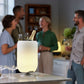 Kooduu Atmos LED lampe med indbygget højtaler og drinks køler