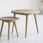 Hornbæk sofa borde 2 stk. teak Ø60 & Ø40